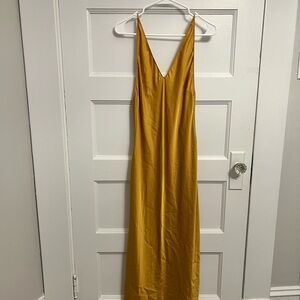 Zara Mustard Midi Dress
